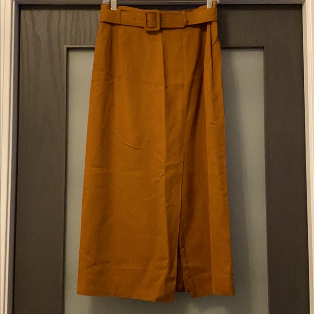 Vintage belted high waisted skirt